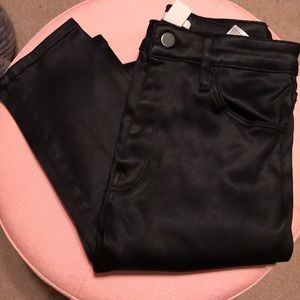 Faux leather pants